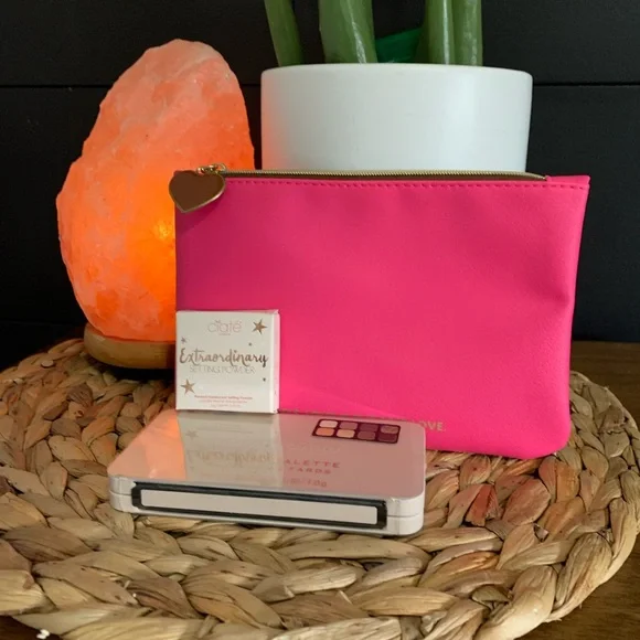 3 Piece Make-Up Set. Revolution Eye Shadow Palette, Ciate Setting Powder & Bag - Picture 2 of 10